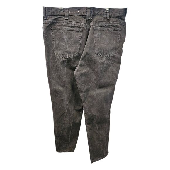 LANDS END Black Straight Leg Jeans Womens size 18 Classic 90's - Picture 3 of 6